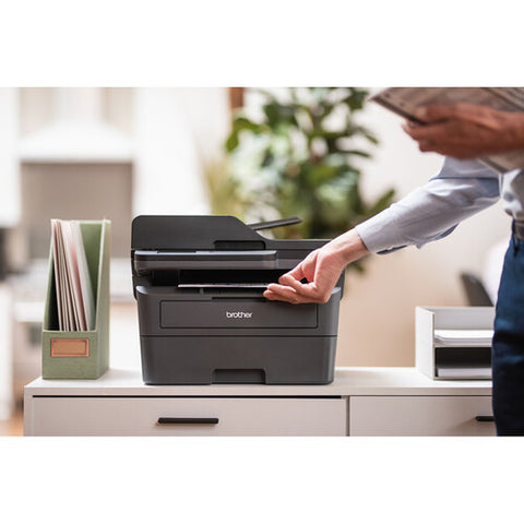 Brother Wireless MFC-L2820DW Compact Monochrome All-in-One Laser Printer with Copy, Scan and Fax, Duplex and Mobile Printing, Refresh Subscription Ready
