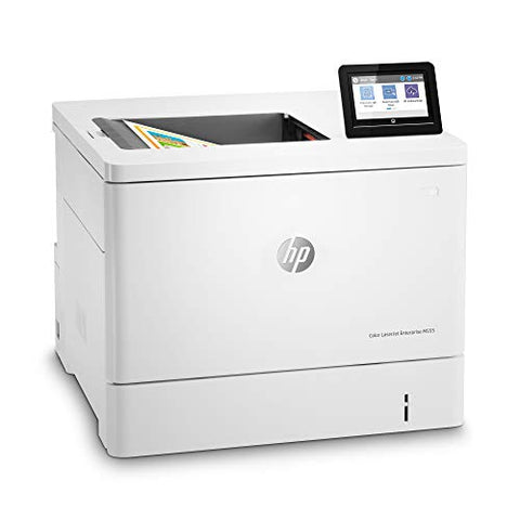 Refurbished - HP Color LaserJet Enterprise M555dn Duplex Printer (7ZU78AR),White