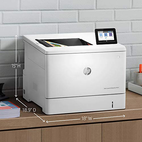 Refurbished - HP Color LaserJet Enterprise M555dn Duplex Printer (7ZU78AR),White