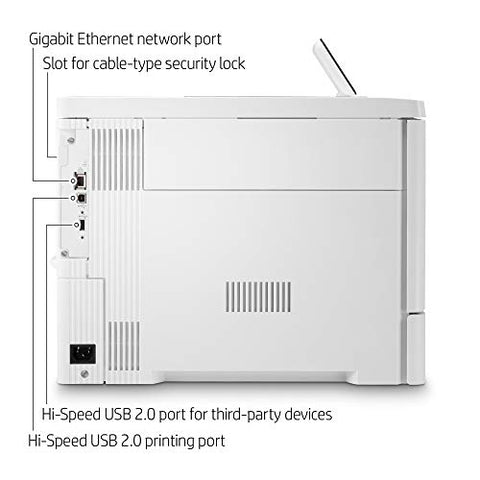 Refurbished - HP Color LaserJet Enterprise M555dn Duplex Printer (7ZU78AR),White