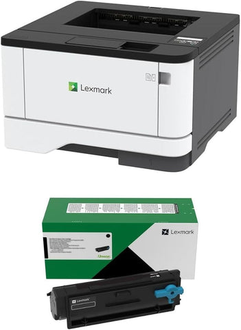 Lexmark MS431DN Laser Printer - Monochrome - 42 ppm Mono - 2400 dpi - Automatic Duplex Print - 100 Sheets Input - Gigabit Ethernet (29S0050) Bundle with 55B1000 Black 3K Yield Toner Cartridge