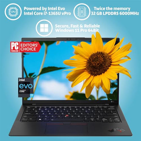 Lenovo ThinkPad X1 Carbon Gen 11 Carbon Touchscreen 14" WUXGA Ultrabook - Intel Core i7-1365U vPro, 32GB LPDDR5 RAM 2TB SSD, Backlit Keyboard, Fingerprint Thunderbolt, Windows 11 Pro