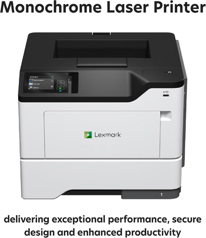 Lexmark MS631dw Monochrome Laser, Duplex (2-Sided) Printing: Integrated Duplex, Print Speed: Up to 50 ppm, Energy Star, 2.8 inch (7.2 cm) Color Touch Screen (38S0400)