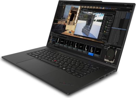 Lenovo ThinkPad P1 Gen 7 Laptop with 16” WQUXGA (3840 x 2400) Touch OLED Display, NVIDIA RTX 2000 Graphics, Intel Core Ultra 7 155H Processor, 32GB RAM, 1TB SSD, Wi-Fi 7, FP Reader, and Win 11 Pro