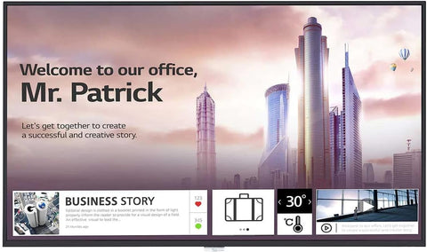 LG 49UH5F-H 49'' Digital Signage, Clear View with Non-Glare Coating, Ultra HD Resolution, Narrow Bezel & Slim Depth, Built-in Speaker, 30° Tilting Installation