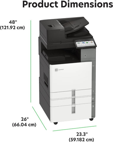 Lexmark CX963xse Color A3 Multifunction Printer, You get reassuring Versatility, Exceptional Sustainability, and Surprising Simplicity from Such Sophisticated Technology(20L8550)