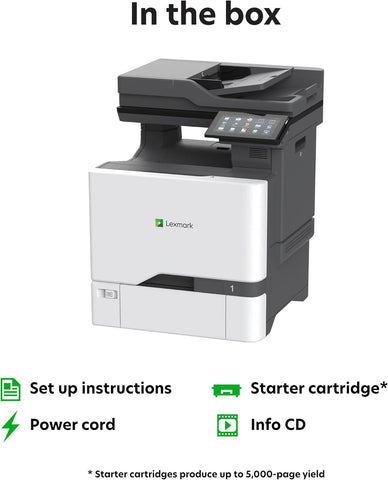 Lexmark CX730de Laser Multifunction Printer - Color - TAA Compliant (47C9500)