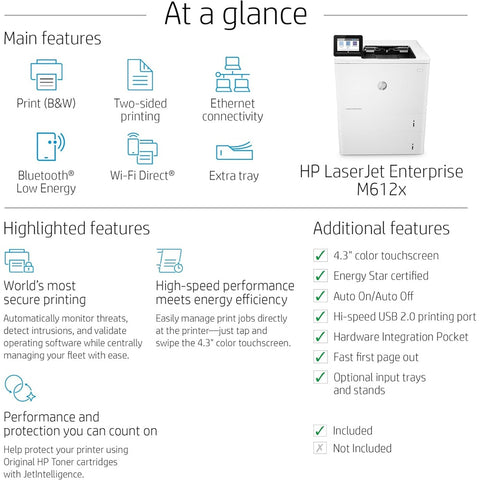 HP LaserJet Enterprise M612x (7PS87A#BGJ)