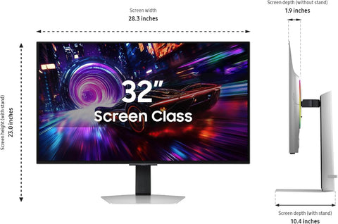 Samsung 32” Odyssey QD-OLED G8 (G81SF), 4K, 240Hz, Gaming Monitor, 0.03ms Response Time, DisplayHDR True Black 400, AMD FreeSync™ Premium Pro, G-Sync Compatibile, 3 Yr Warranty, LS32FG810SNXZA, 2025