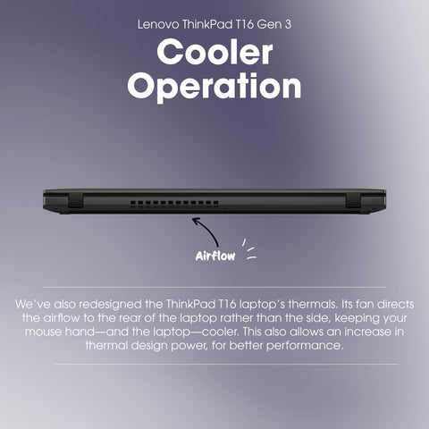 Lenovo ThinkPad T16 Gen 3 Business Laptop (16" FHD+, Intel 12-Core Ultra 5 125U (>i7-1355U), 16GB DDR5, 512GB SSD), 2X Thunderbolt 4, Fingerprint, Backlit, 5MP Webcam, Ethernet, Win 11 Pro, MAJ Deskp