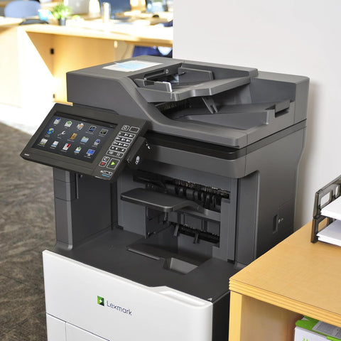 Lexmark MX826ade Monochrome Laser,Integrated Duplex (2-Sided Printing),10-inch Color Touch Screen, Energy Star, Recommended Monthly Page Volume: 5000-100000 Pages, Print Speed: Up to 70 ppm(25B0610)