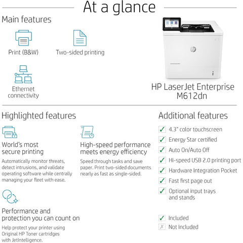 HP LaserJet Enterprise M612dn (7PS86A#BGJ)