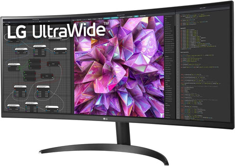 LG 34WQ60C-B.AUS 34" Curved UltraWide™ QHD IPS HDR 10 Monitor with Dual Controller & OnScreen Control