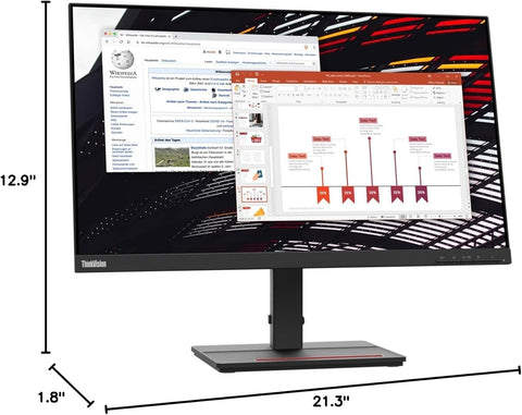 Lenovo ThinkVision S24e-20 23.8" Full HD WLED LCD Monitor - 16:9 - Raven Black