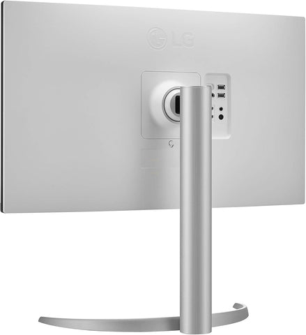 LG 27UP850-W Monitor 27” UHD (3840 x 2160) IPS Display, VESA DisplayHDR 400, DCI-P3 95% Color Gamut, USB-C,3-Side Virtually Borderless Display, Height/Pivot/Tilt Adjustable Stand - Silver