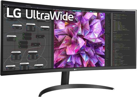 LG 34WQ60C-B.AUS 34" Curved UltraWide™ QHD IPS HDR 10 Monitor with Dual Controller & OnScreen Control