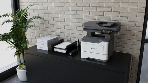 Lexmark MX532adwe Monochrome Laser All-in-One Printer, Integrated Duplex, Energy Star, 4.3-inch Color Touch Screen, Print Speed: Up to 46 ppm, Rec. Monthly Page Volume: 2,000-15,000 Pages(38S0820)