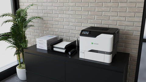 Lexmark CS735de Color Laser Printer, Wireless connectivity, Intelligent Storage Drive Available, Ethernet, Energy Star, 4.3-inch Color Touch Screen and Print Resolution at 1200 x 1200 dpi.(47C9100)