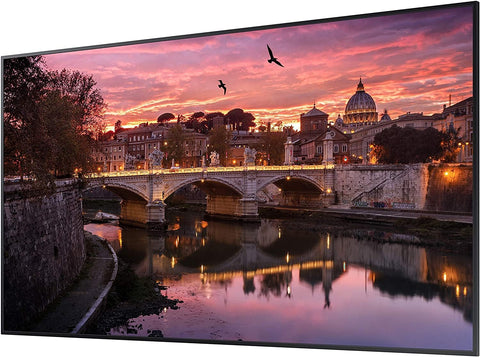 Samsung QB65R 65 inch 4K UHD LED Commercial Signage Display for Business with HDMI, Wi-Fi, 350 nit (LH65QBREBGCXZA), Black