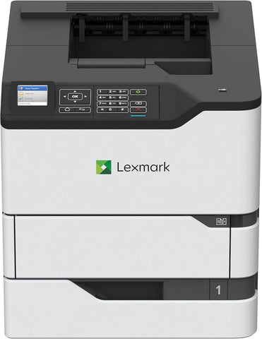 Lexmark MS821dn Monochrome Laser, Duplex (2-Sided) Printing: Integrated Duplex, 2.4-inch Color LCD Display, Print Speed: Up to 55 ppm, Recommended Monthly Page Volume: 3000-50000 Pages(50G0100)