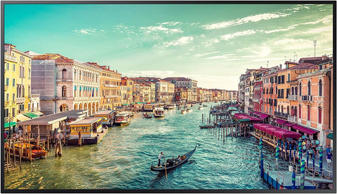 SAMSUNG Business QM75R 75 inch 4K UHD 3840x2160 24/7 Commercial Signage LED Display for Business, HDMI, Wi-Fi, and 3-Year WRNTY, 500 nit (LH75QMREBGCXZA), Black