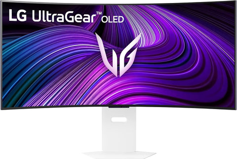 LG 39GX90SA-W 39-inch Ultragear WQHD (3440 x 1440) OLED Curved Gaming Monitor 240Hz, 1ms, NVIDIA G-Sync Compatible, AMD FreeSync Premium, VESA DisplayHDR True Black 400, webOS, USB Type-C, White