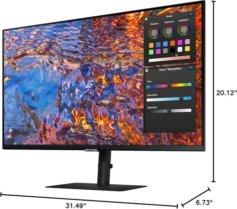 SAMSUNG 32-Inch ViewFinity S80PB Series UHD Monitor, DCI-P3 98%, VESA DisplayHDR 600, IPS Panel, Matte Display, USB-C, PIP/PBP, Intelligent Eye Care, LS32B806PXNXGO, 2023