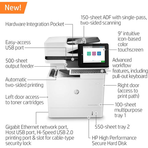 HP LaserJet Enterprise Flow MFP M634h (7PS95A#BGJ)