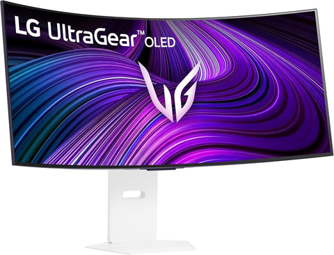 LG 39GX90SA-W 39-inch Ultragear WQHD (3440 x 1440) OLED Curved Gaming Monitor 240Hz, 1ms, NVIDIA G-Sync Compatible, AMD FreeSync Premium, VESA DisplayHDR True Black 400, webOS, USB Type-C, White