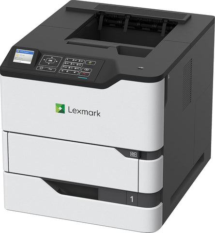 Lexmark MS821dn Monochrome Laser, Duplex (2-Sided) Printing: Integrated Duplex, 2.4-inch Color LCD Display, Print Speed: Up to 55 ppm, Recommended Monthly Page Volume: 3000-50000 Pages(50G0100)