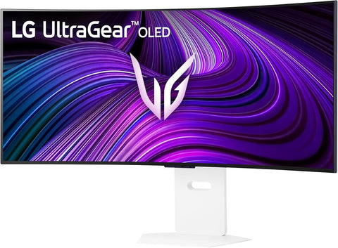 LG 39GX90SA-W 39-inch Ultragear WQHD (3440 x 1440) OLED Curved Gaming Monitor 240Hz, 1ms, NVIDIA G-Sync Compatible, AMD FreeSync Premium, VESA DisplayHDR True Black 400, webOS, USB Type-C, White