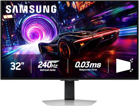 Samsung 32” Odyssey QD-OLED G8 (G81SF), 4K, 240Hz, Gaming Monitor, 0.03ms Response Time, DisplayHDR True Black 400, AMD FreeSync™ Premium Pro, G-Sync Compatibile, 3 Yr Warranty, LS32FG810SNXZA, 2025