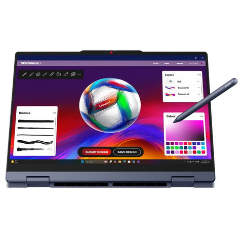 Drawing on the Lenovo IdeaPad 5 2-in-1 touchscreen in tablet mode using the Lenovo Pen Gen 2