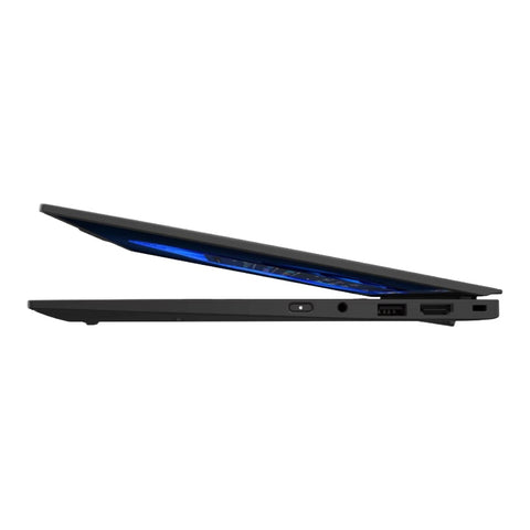 Lenovo ThinkPad X1 Carbon Gen 13 side profile showing 0.58 inch thickness