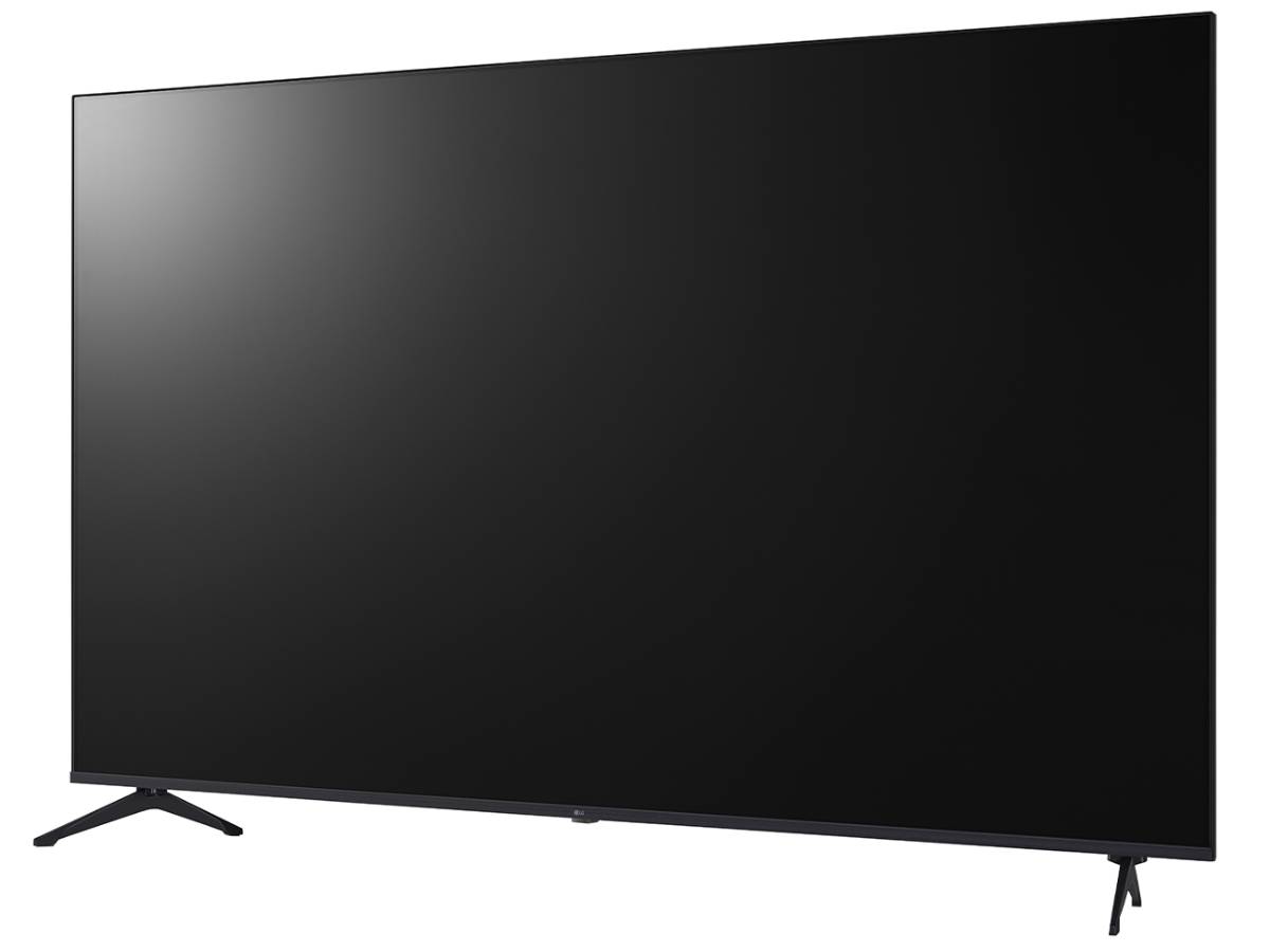 LG 75PK340S0UA 75 inch commercial TV left angle view