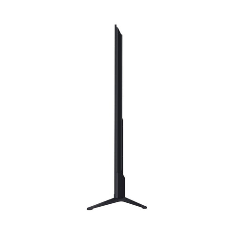 LG 75PK640S0UA side profile showing 2.35-inch slim depth and stand