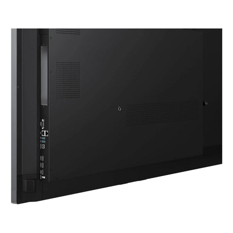 Samsung 86 inch WAD interactive display side view showing USB-C and HDMI ports