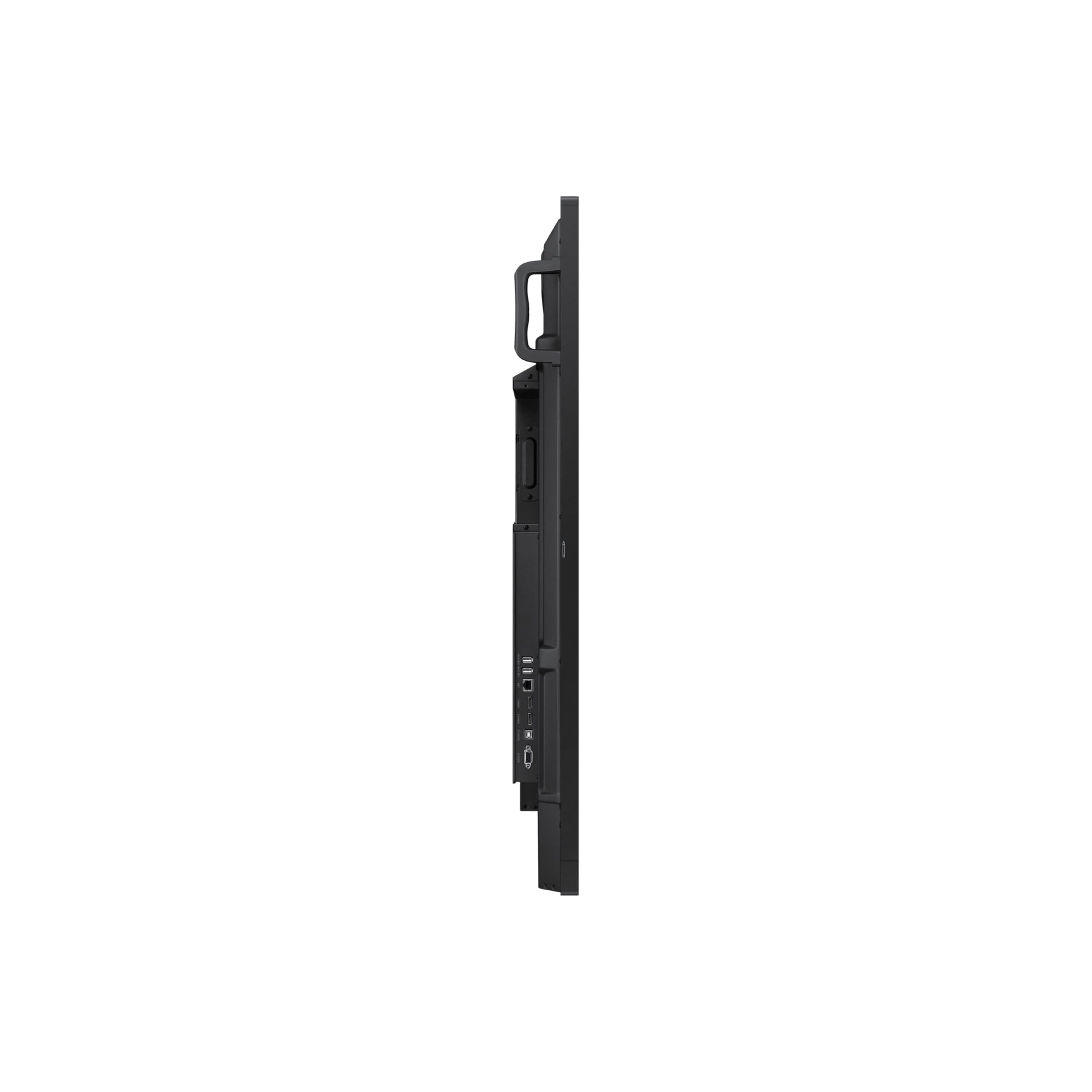 Samsung 86 inch WAF interactive display side profile showing 3.5 inch depth