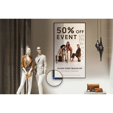 Samsung QM55C 55 inch display used for a retail promotion