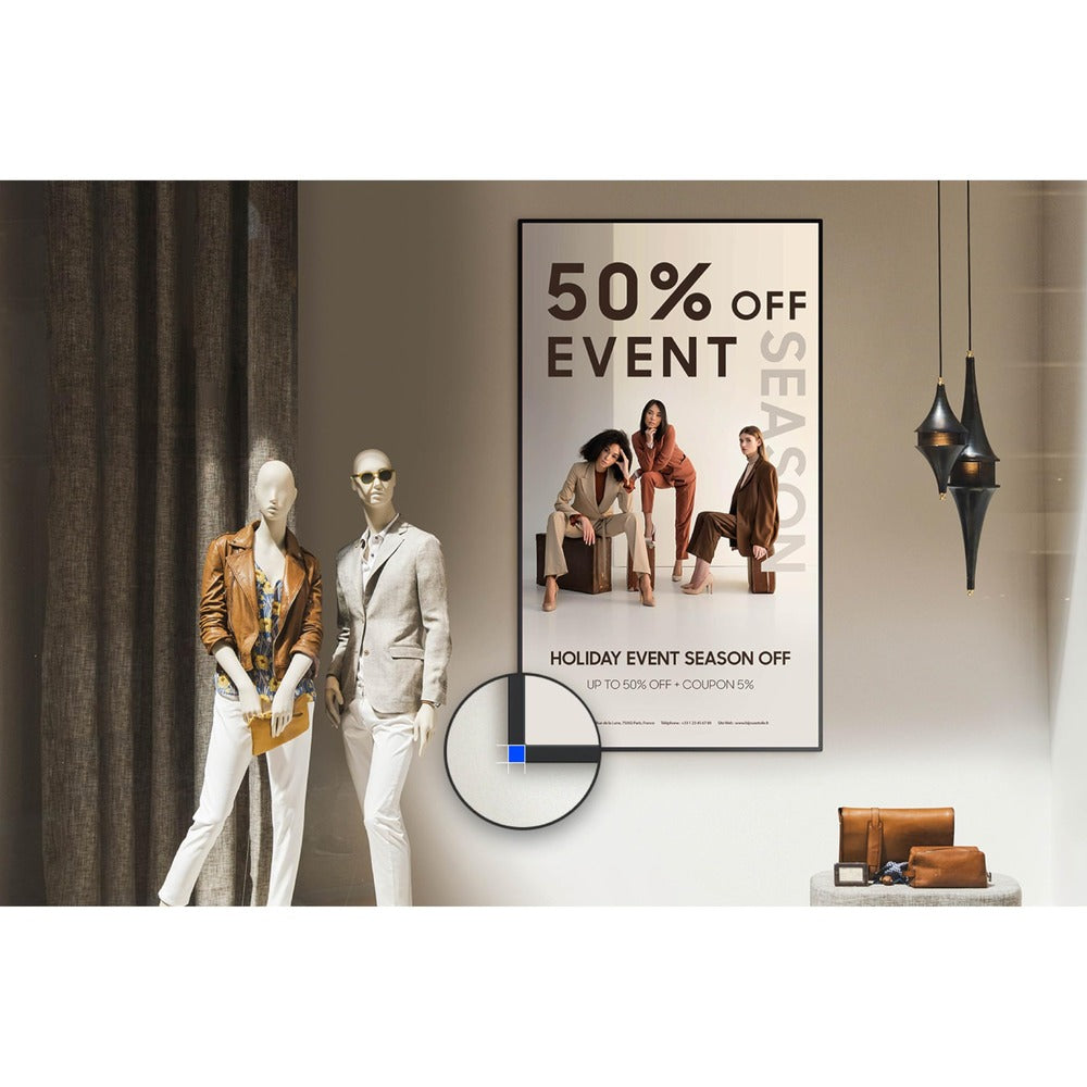 Samsung QM75C 75 inch display used for a retail promotion
