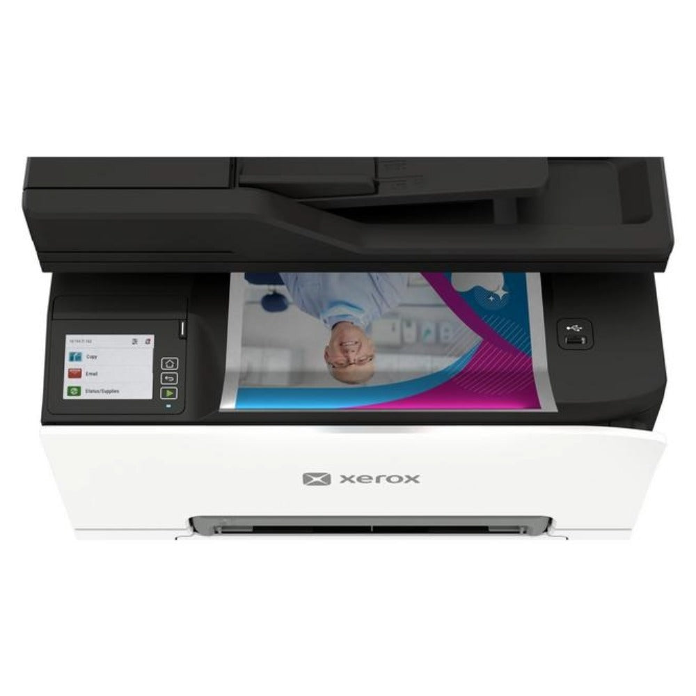 Xerox C255a with the automatic document feeder open
