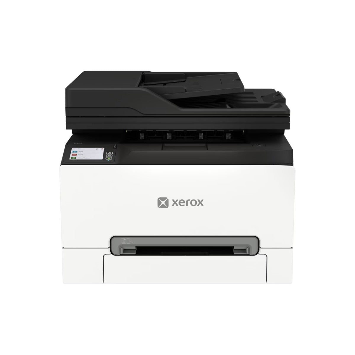 Xerox C303a color laser multifunction printer, front view with the document feeder closed
