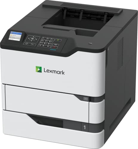 Lexmark MS823dn Monochrome Laser Printer for Office, Two-Sided Printing, Print Speed 65 ppm, 2.4 inch Color LCD Display, 1200 DPI, Black/Grey (50G0200)